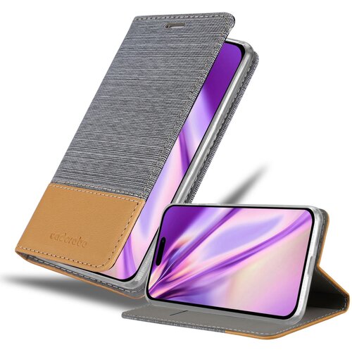 Cadorabo Ohišje, združljiv z Apple v svetlo sivo rjavi barvi - zaščitni pokrov z magnetnim zapiranjem, stoječo funkcijo in režo za kartico, (20603818) Cene