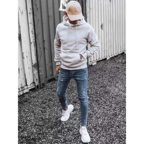 DStreet Men's light gray sweatshirt BX5481 Cene