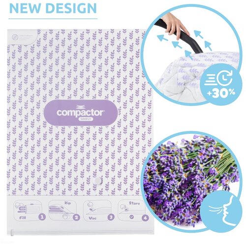 Compactor Vakuumske vreče za oblačila v kompletu 5 ks Compress Lavender &amp;ndash; Slike