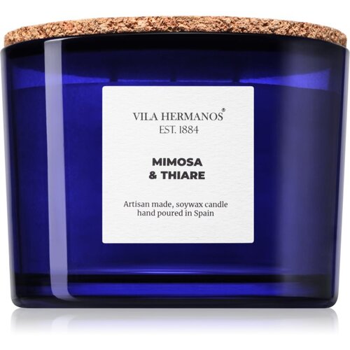 Vila Hermanos Apothecary Cobalt Blue Mimosa & Thiare dišeča sveča 350 g Cene