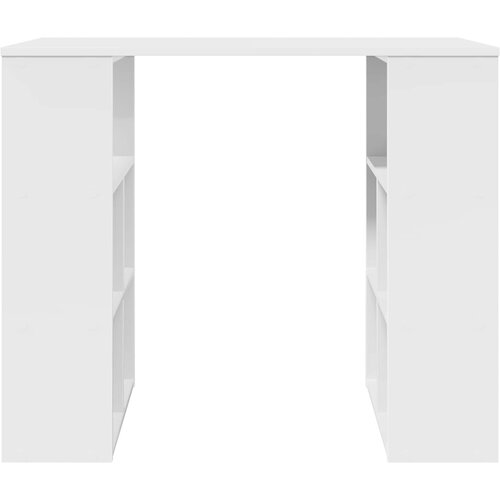  Stol s policom Bijelo 90 x 50 x 75 cm Konstruirano drvo Slike