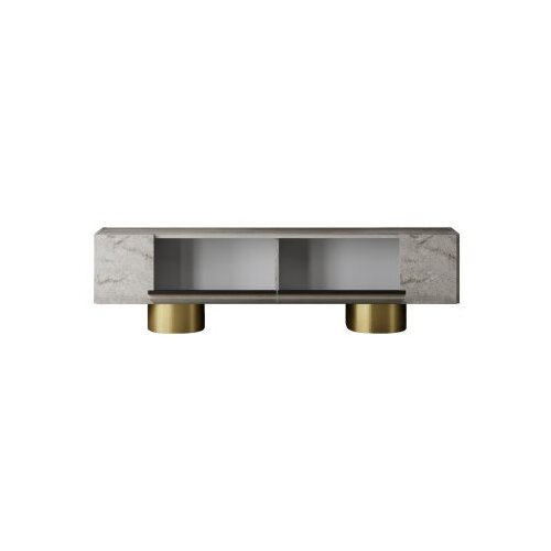 Hanah home TV komoda Bohem, 180x50x30 cm, Sivo-Zlatne boje Slike