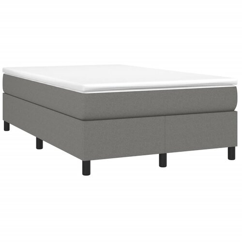 Maison Chic Box spring postelja - Vzmetna postelja z vzmetnico temno siva 120x190 cm blago SL22642, (21891889) Cene