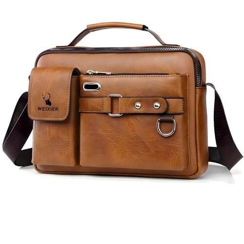  Mu&scaron;ka Crossbody Torba WEIXIER FL-35522 - Smeđa KP35522 Cene