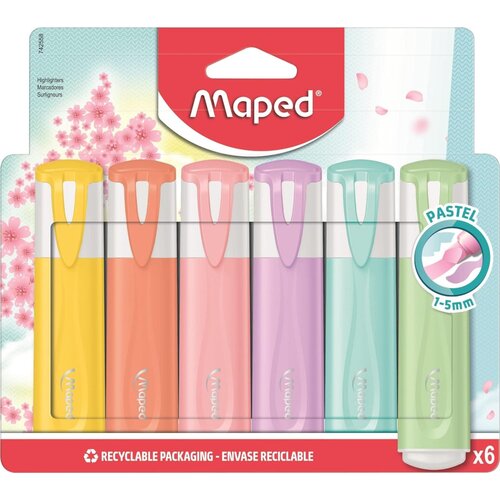 Maped text marker fluo pep's pastel 1/6 ( m742558 ) Cene