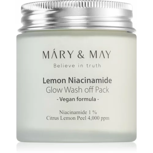 MARY & MAY Lemon Niacinamid maska za hidrataciju i posvjetljivanje 125 g