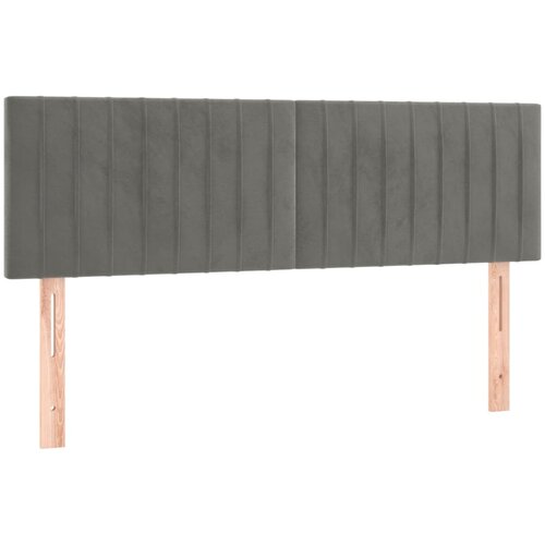  LED uzglavlje svjetlosivo 144x5x78/88 cm bar&amp;scaron;unasto Slike