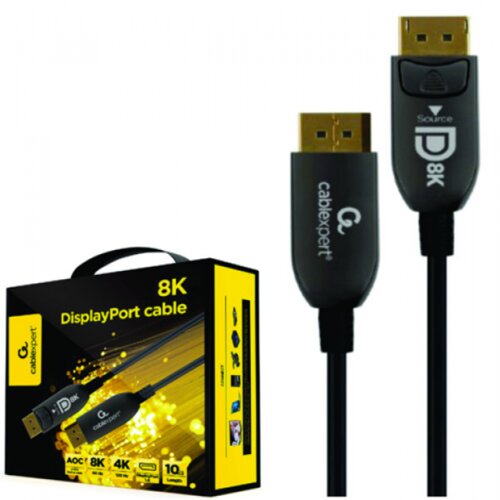 Gembird CC-DP8K-AOC-10M 8K DisplayPort kabel AOC Premium Series 10m črn Cene