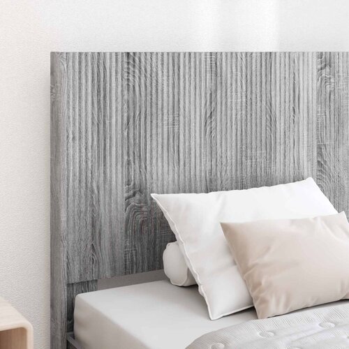  Okvir za krevet s pohranom i uzglavljem Siva sonoma - Siva sonoma 100 x 200 cm Slike