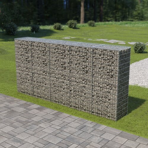  Gabionski zid s poklopcima od pocinčanog čelika 300 x 50 x 150 cm Slike