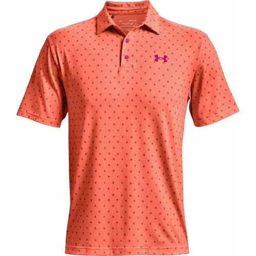 Under Armour UA Playoff 2.0 Mens Polo Electric Tangerine/Knock Out XL