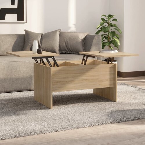 Furnova Klubska mizica sonoma hrast 80x50x42,5 cm konstruiran les, (21915365) Cene