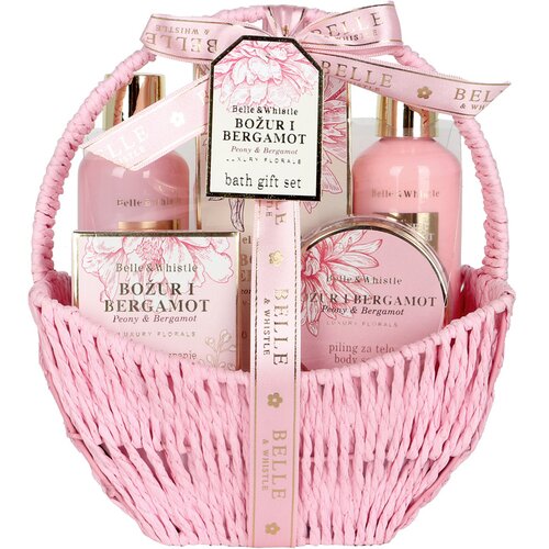 BELLE & WHISTLE BELLE set Korpa roze 5/1 za negu tela SKSF37684X Cene