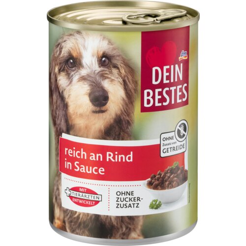 DEIN BESTES Kompletna hrana za odrasle pse - govedina u sosu 400 g Slike