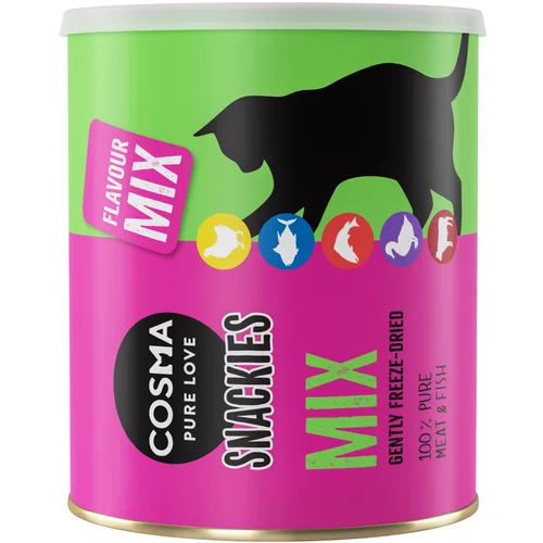 Cosma Snackies Maxi Tube - zamrznjeno posušeni prigrizki - Miks s 5 sortami 150 g