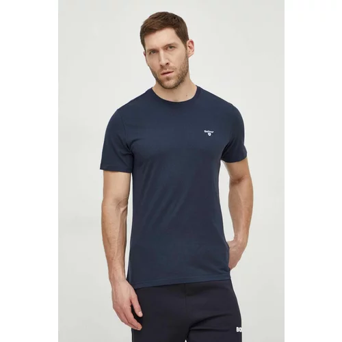 Barbour Pamučna majica za muškarce, boja: tamno plava, bez uzorka