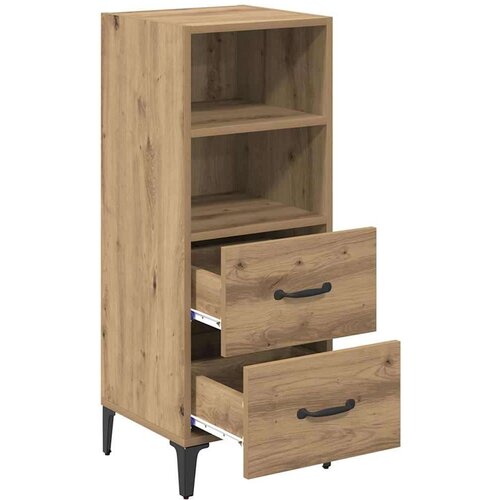 VidaXL Kreveta hrast artisan 34 x 34.5 x 90 cm Konstruirano drvo Slike