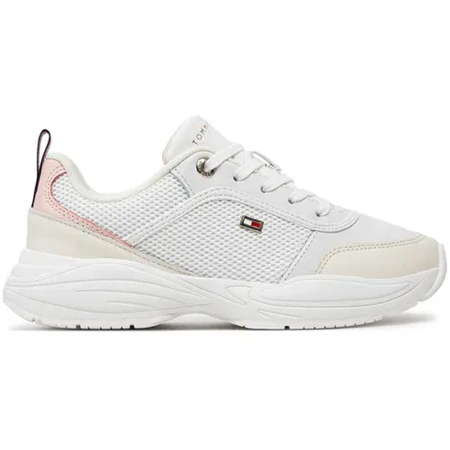 Tommy Hilfiger Superge Hilfiger Chunky Runner FW0FW07818 Écru