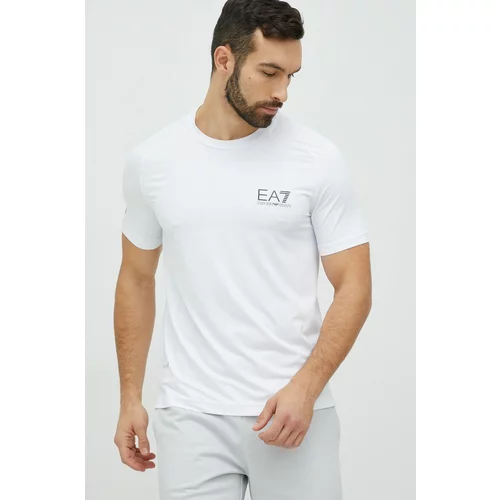 Ea7 Emporio Armani Kratka majica moški, bela barva