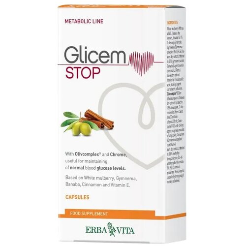 Erba-Vita Kapsule za dijabetes Glicem Stop, 60 kapsula Cene