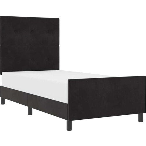 Krevet s okvirom Crni 100x200 cm Bar&amp;scaron;un Slike