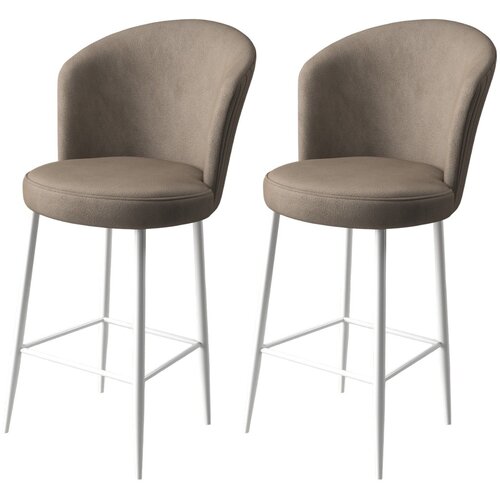 Hanah home alte - cappuccino, white cappuccinowhite bar stool set (2 pieces) Cene