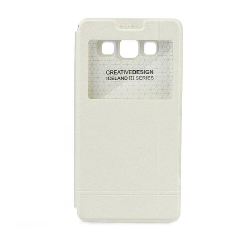 Preklopni ovitek / etui / zaščita KLD Iceland III za Samsung Galaxy A3 - beli Cene