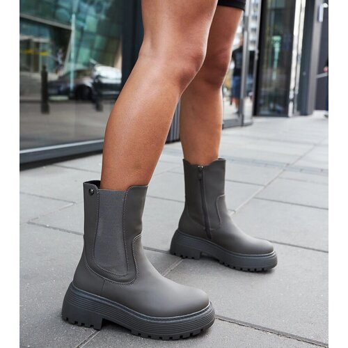 Gemre Green insulated platform ankle boots Rinaldo Cene