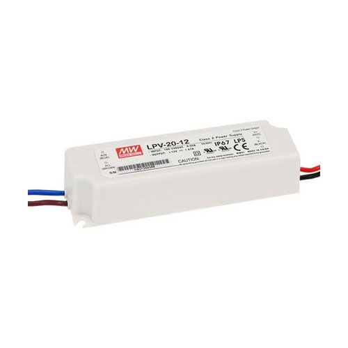 Mean Well napajalnik za LED trak 12V/1.67A/20W LPV-20-12 Slike