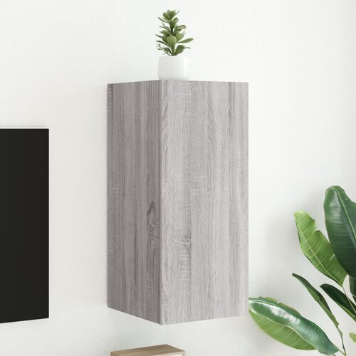 vidaXL Zidni TV ormarić s LED svjetlima boja hrasta 30 5 x 35 x 70 cm Cijene