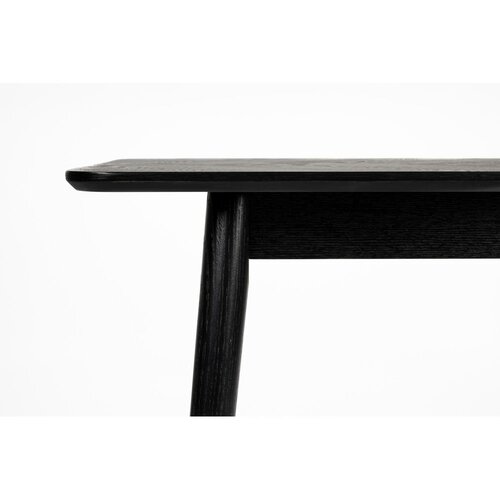 White Label Črna mizica z mizno plo&amp;scaron;čo v hrastovem dekorju 60x120 cm Fabio &amp;ndash; Slike