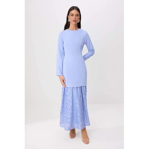 Trendyol Modest Ženska haljina Tctss26Eb00134, Plava Slike