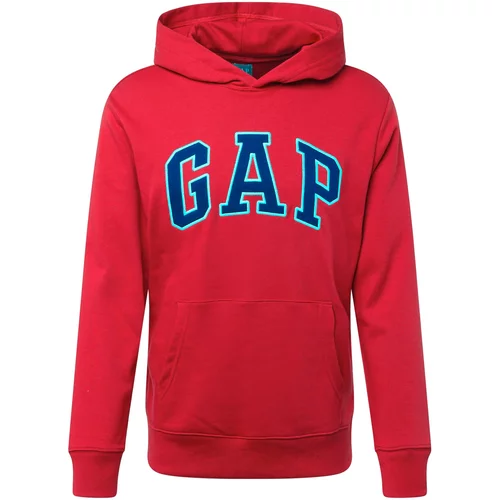 GAP Sweater majica tirkiz / ultra morsko plava / krvavo crvena