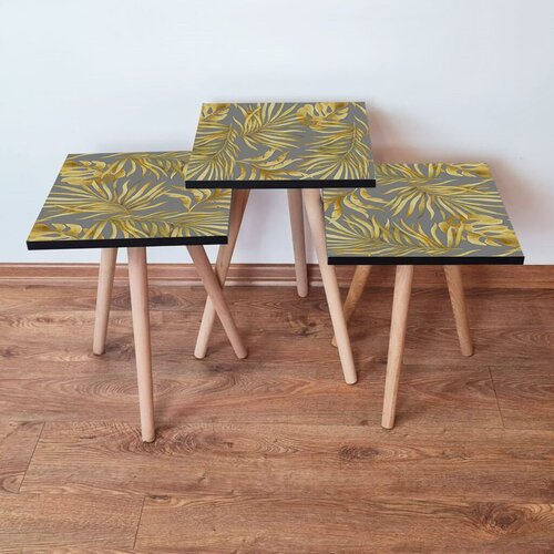 Hanah home set klub stočića 3Shp316, 3 komada, Svetloroze Cene