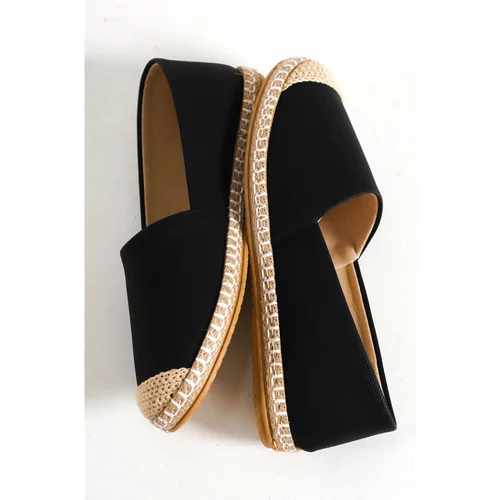 Capone Outfitters Espadrilles - Black - Flat