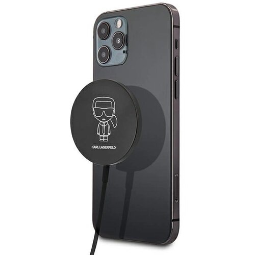 Karl Lagerfeld INDUKCIJSKI POLNILEC 15W Z MAGSAFE ZA IPHONE ČRN, (21834929) Cene