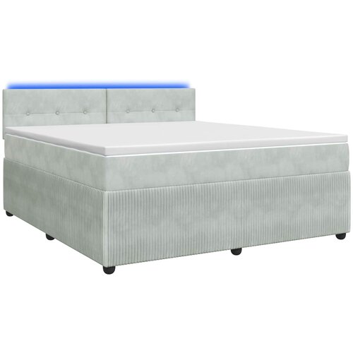  Boxspring krevet s madracem Svjetlosiva 140 x 190 cm Bar&amp;scaron;un Slike