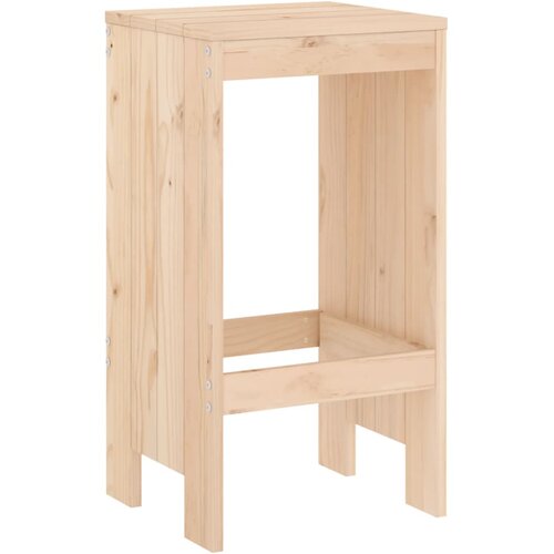  Barski stolci 2 kom 40 x 36 x 75 cm od masivne borovine Slike