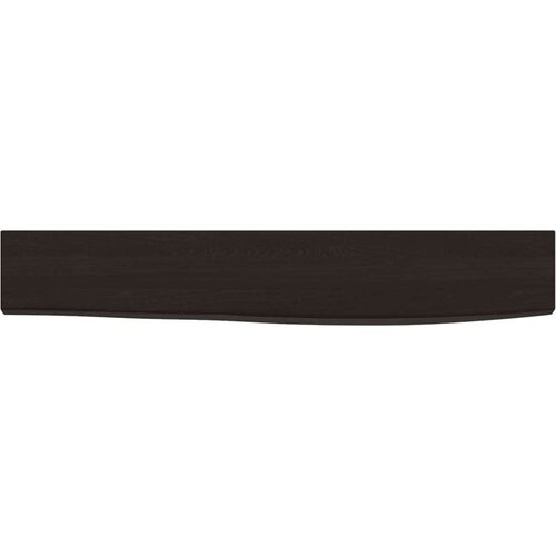  Polica tamnosiva 60 x 10 x 2 cm od obrađene hrastovine Slike