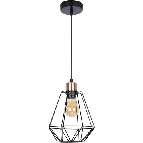 Candellux Lighting Črna kovinska viseča svetilka &amp;oslash; 19 cm Primo - Candellux Lighting Slike