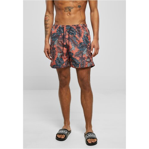 UC Men Patterned Swimsuit Shorts Dark Tropical Aop Cene