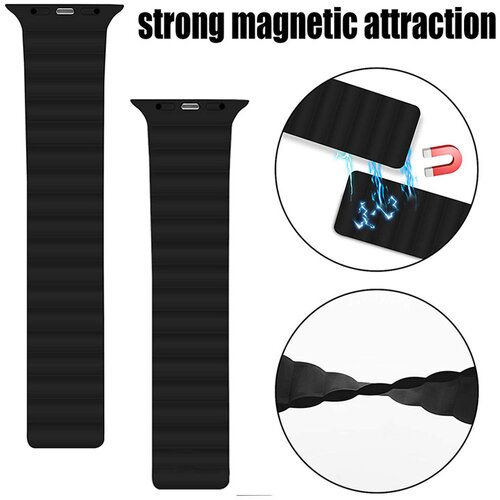  Silikonska narukvica za Apple Watch sa magnetom sivo žuta 38/ 40/ 41 mm Cene