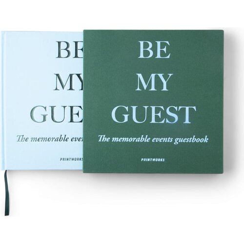 Printworks knjiga gostov - be my guest - zelena/modra Slike