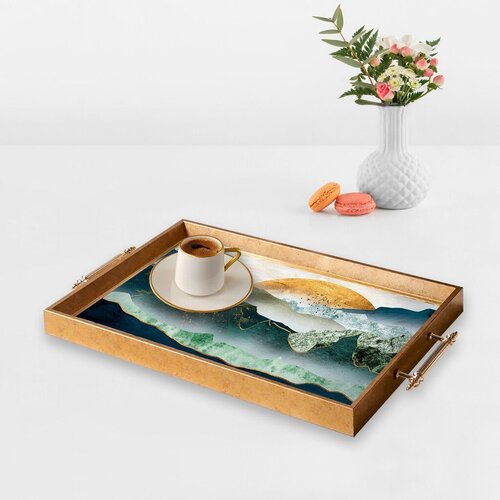 Aberto Design Poslužavnik TPEA9870 50 x 29 x 3.5 cm, Šareni Cene