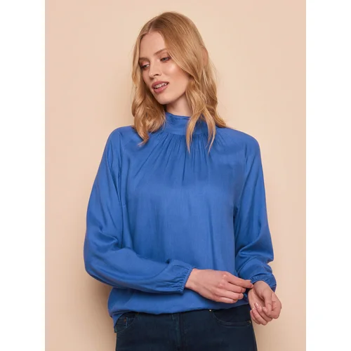 Tranquillo Blue Loose Blouse - Women