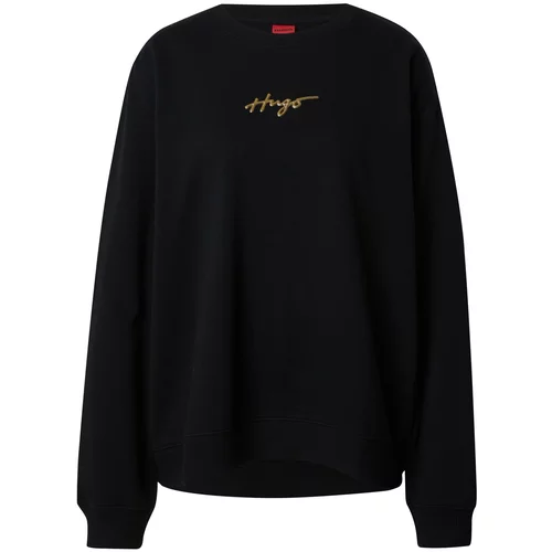 Hugo Sweater majica 'Classic' zlatna / crna