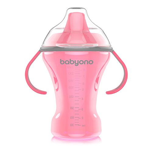 BabyOno Neprolijevajuća čaša Natural, roza Cijene