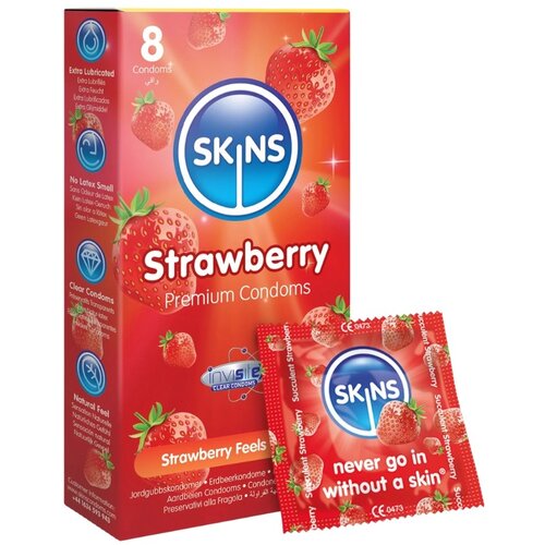 Skins KONDOMI Strawberry 8/1 Slike