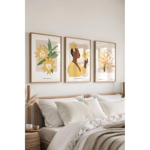WALLXPERT &Ccedil;-300623 - 3040 set dekorativnih slika u vi&scaron;e boja (3 komada) Cene