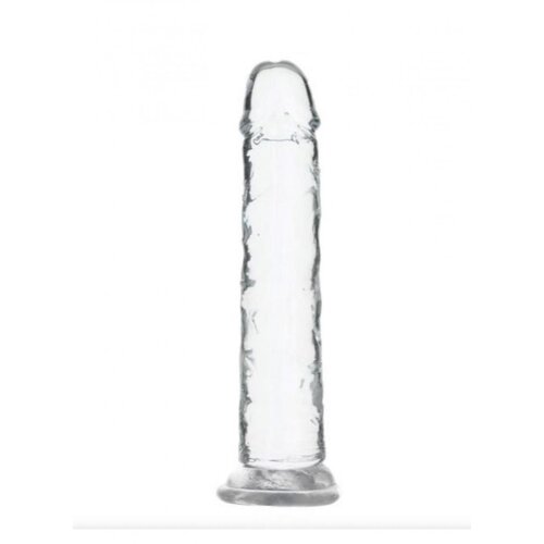 Addiction Transparentni dildo brez mod, 18 cm Slike